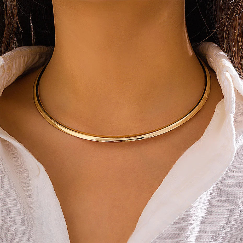 Choker Gargantilha Dourada