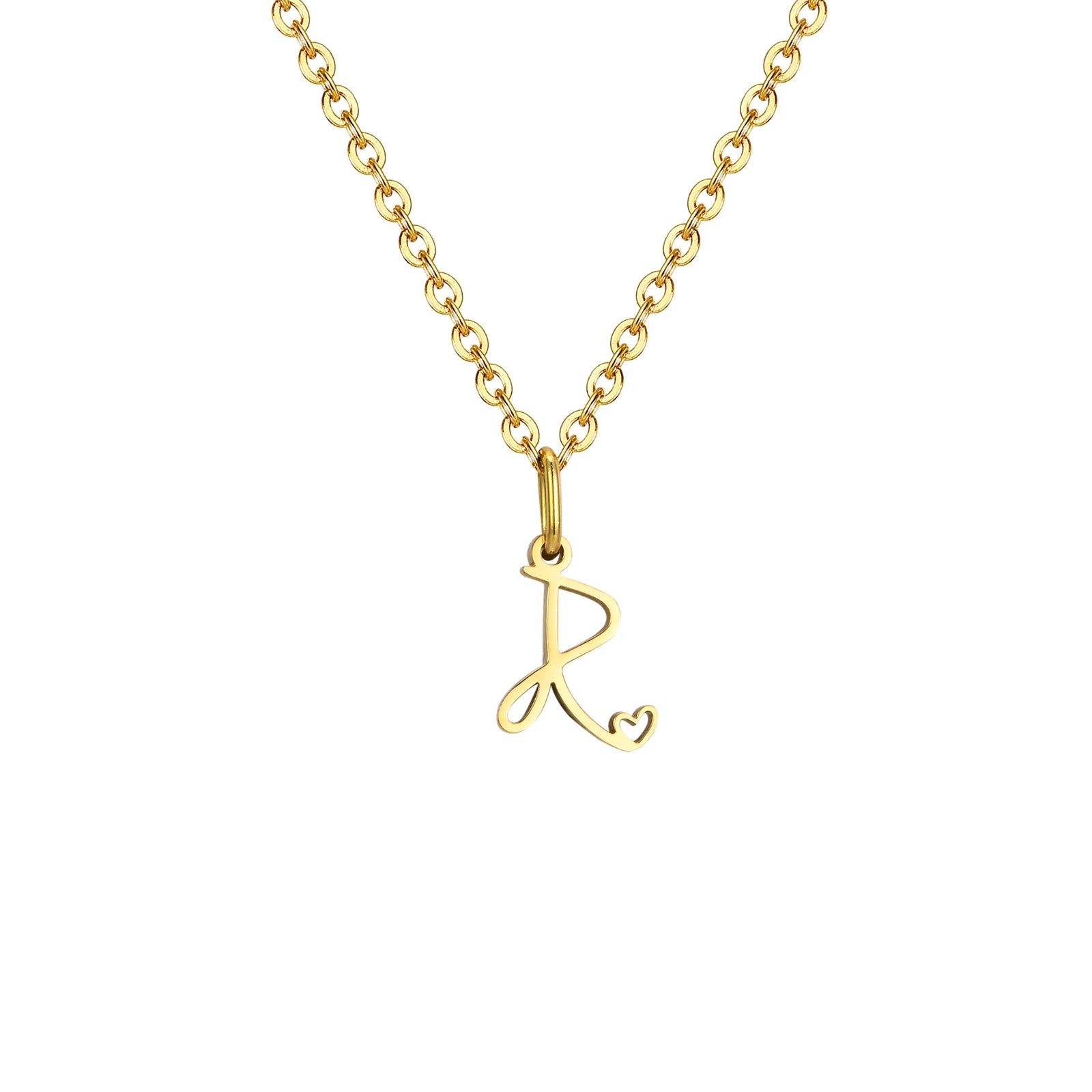 Colar Dourado Letra do Nome