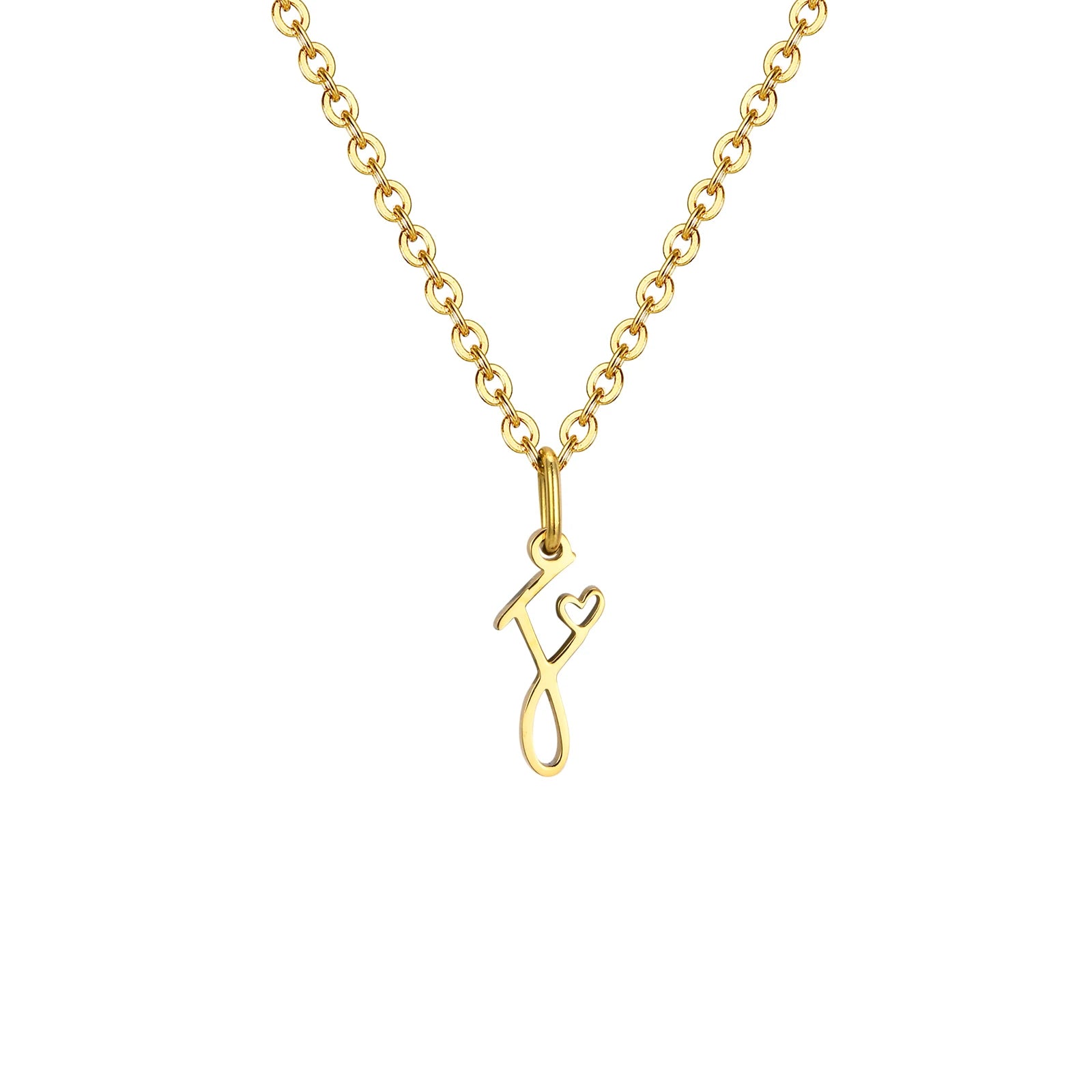 Colar Dourado Letra do Nome