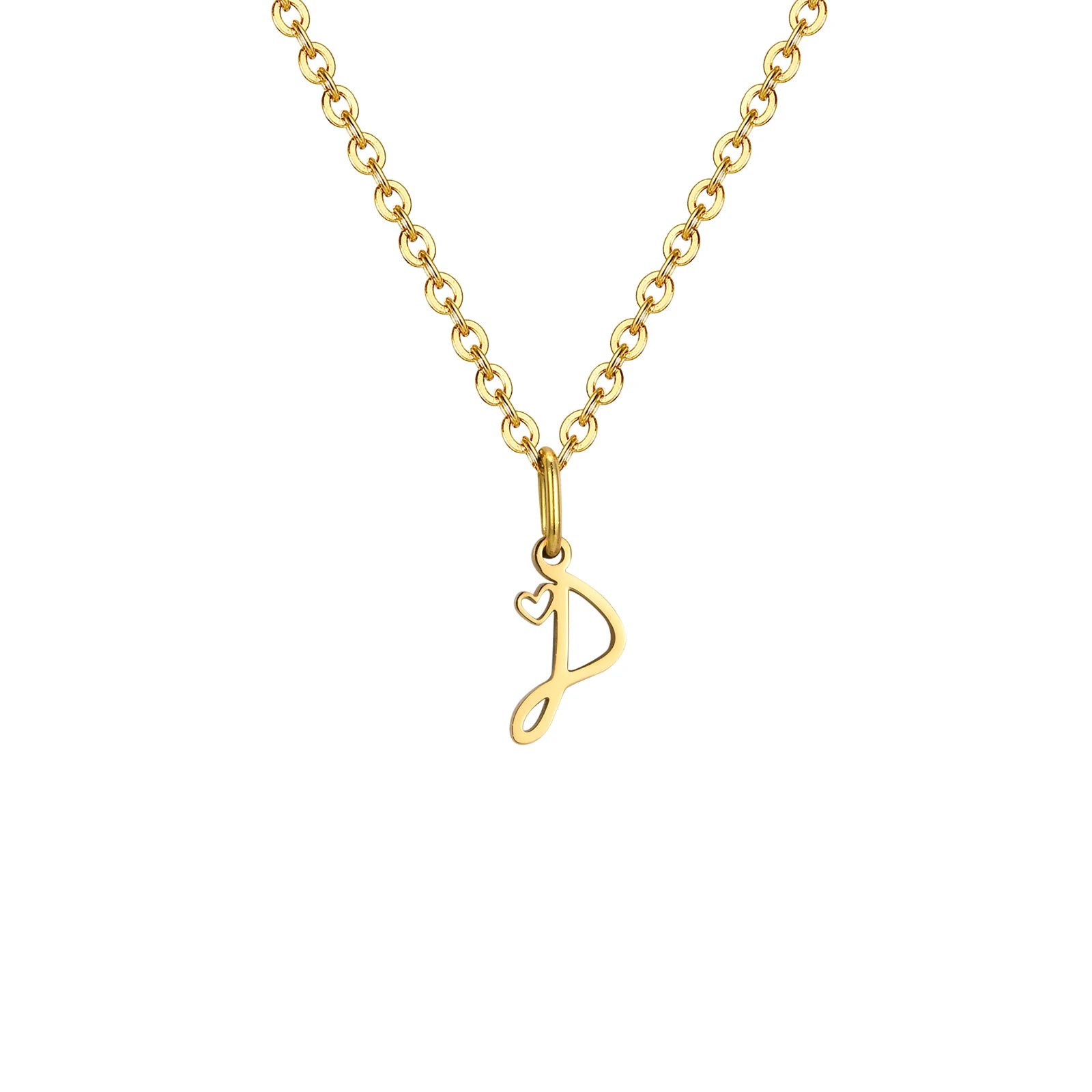 Colar Dourado Letra do Nome