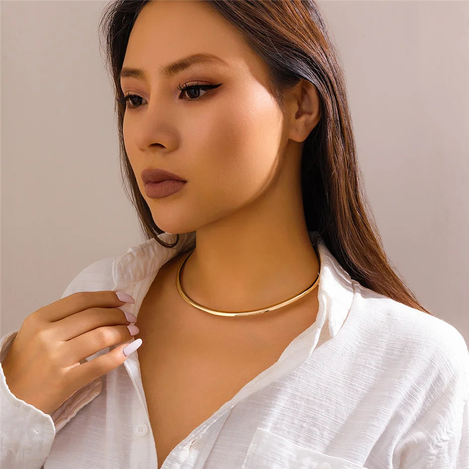 Choker Gargantilha Dourada
